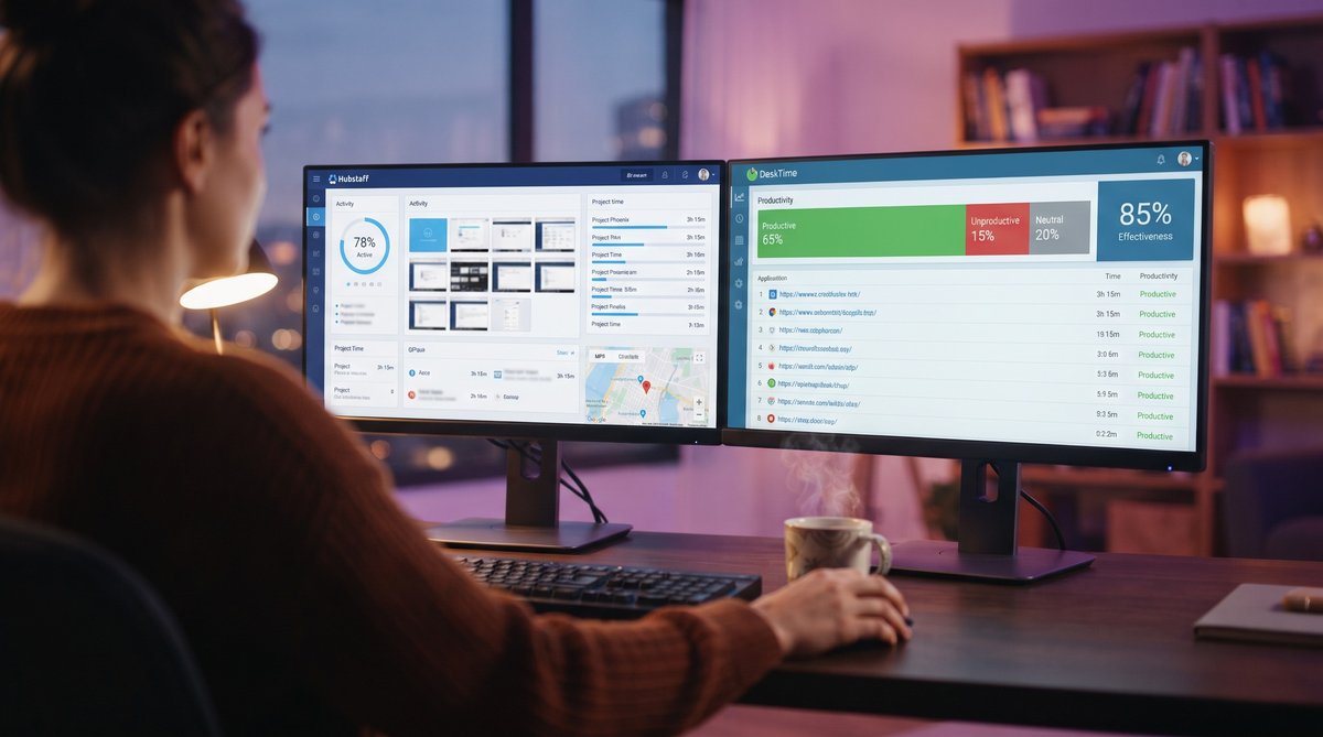 Hubstaff vs DeskTime time tracking and monitoring comparison