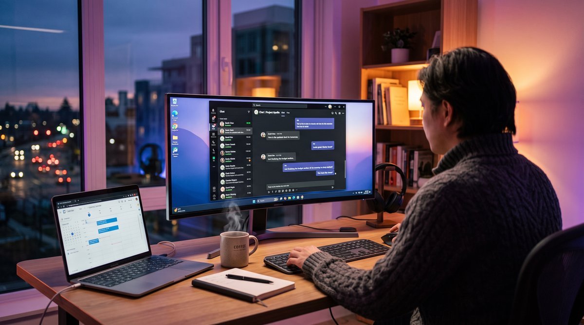 How to keep Microsoft Teams status active and green while away