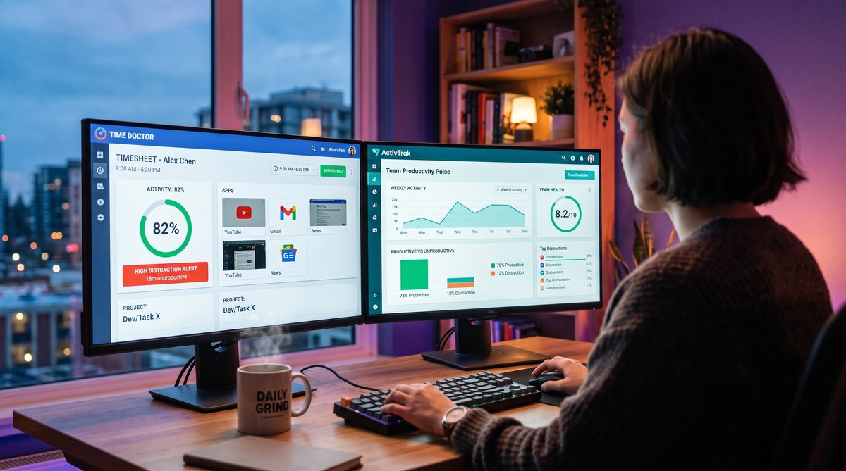 Time Doctor vs ActivTrak employee monitoring and workforce analytics comparison