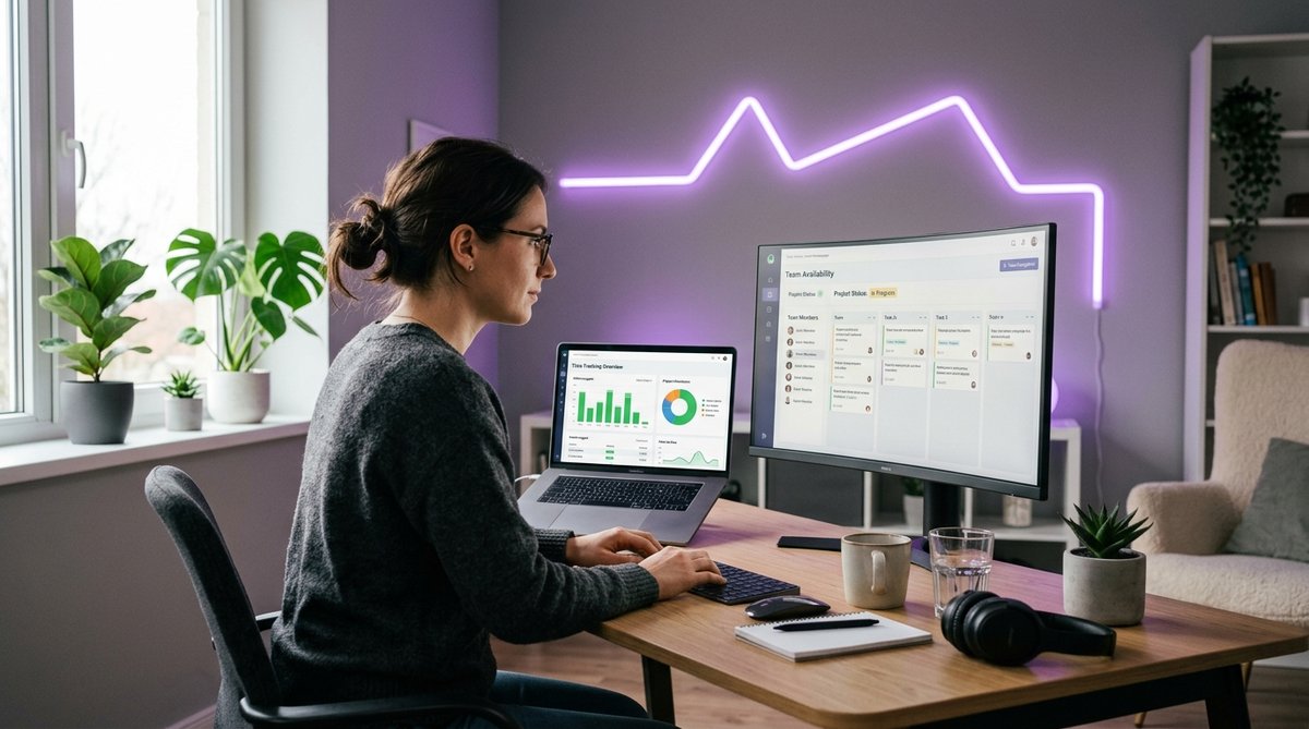 Hubstaff employee monitoring dashboard with activity tracking metrics